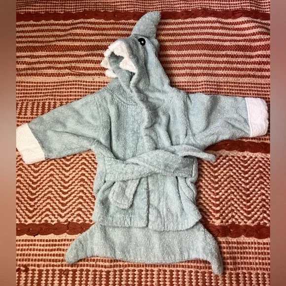Baby Aspen Baby Shark Dressing Gown Baby Aspen 